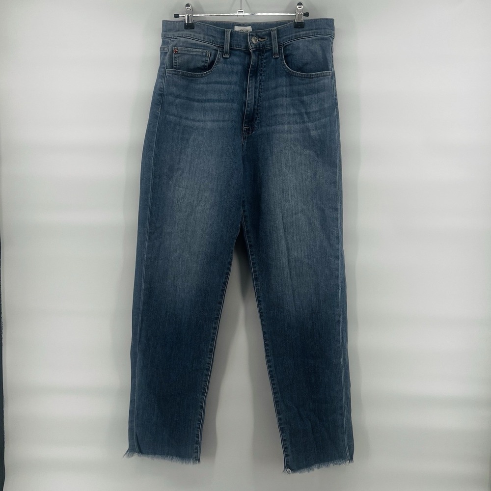 Hudson Kass Stella Women's Jeans Size 29 Straight Leg‎ Ankle Crop Blue Denim